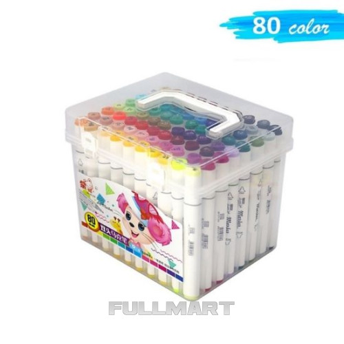 Двухсторонние маркеры для скетчинга Art-Marker 80 шт